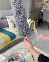 Hasselt 3 In 1 Microfiber Ceiling Duster With Cobweb Duster For Dust Cleaning I Long Handle Extendable With Anti Scratch Bendable